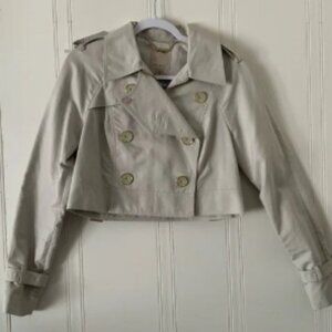 Ted Baker Cream Trench Coat Minimalist Transitional Style